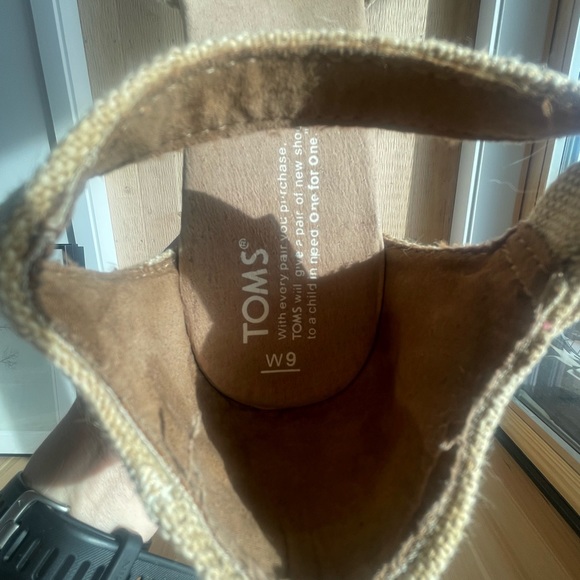 Toms “Sierra” Cork Wedge Sandal with Linen straps (size 9) - Picture 6 of 6
